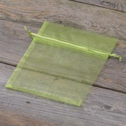 Organza tašky 12 x 15 cm - zelené Střední sáčky