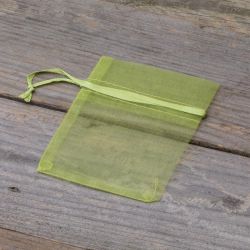 Organza tašky 7 x 9 cm (SDB) - zelené Organza sáčky