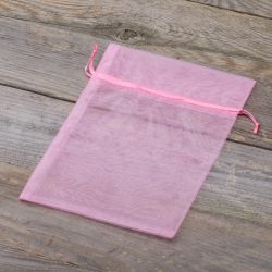 Organza tašky 15 x 20 cm - světlá růžové Velikonoce