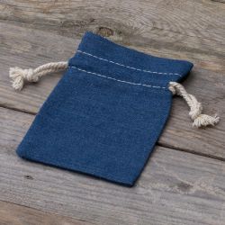 Džínové tašky 10 x 13 cm - modré Malé sáčky