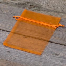 Organza tašky 10 x 13 cm - oranžové Valentýn