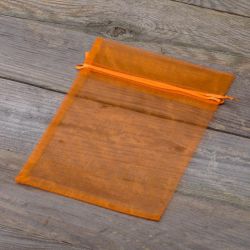 Organza tašky 15 x 20 cm - oranžové Střední sáčky