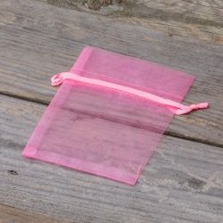 Organza tašky 8 x 10 cm - růžové Malé sáčky 8x10 cm