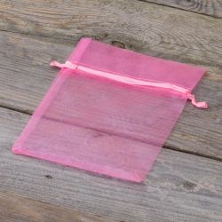 Organza tašky 12 x 15 cm - růžové Organza sáčky