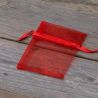 Organza tašky 7 x 9 cm - červené Sv.Valentýn