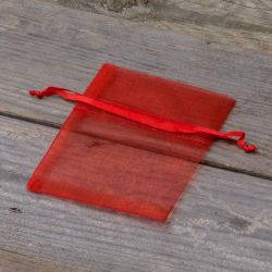 Organza tašky 8 x 10 cm - červené Vánoční taška