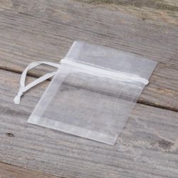 Organza tašky 7 x 9 cm (SDB) - bíle Bílé sáčky
