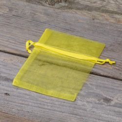 Organza tašky 8 x 10 cm - žluté Valentýn