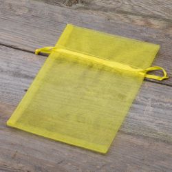 Organza tašky 13 x 18 cm - žluté Střední sáčky