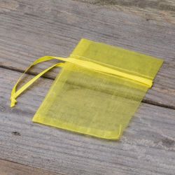 Organza tašky 7 x 9 cm (SDB) - žluté Levandule a vonný květ