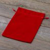 Sametové sáčky 15 x 20 cm - červené Vánoční taška