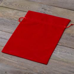 Sametové pytle 22 x 30 cm - červené Vánoční taška