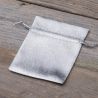 Metalické tašky 8 x 10 cm - stříbrné Příležitostné sáčky