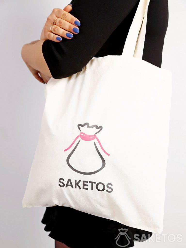 Bavlněná taška s logem Saketos