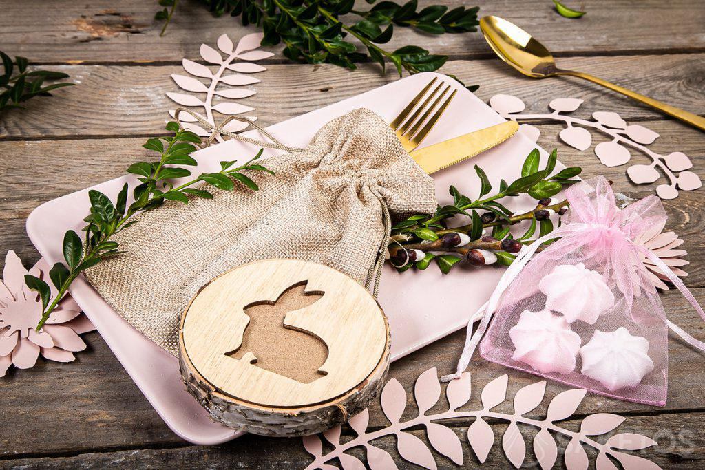 Jutový sáček na příbory - sáčky jako dekorace stolu a obal na poděkování hostům