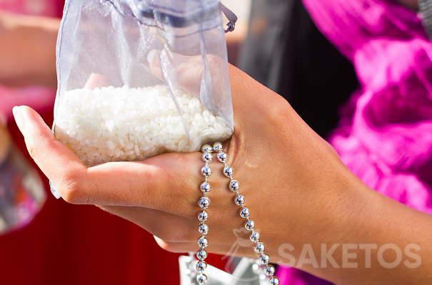 Elegantní svatební sáčky na rýži