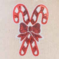 Pytel z imitovaného lnu s potiskem 30 x 40 cm - přirozené / lízátko Metalíza sáčky