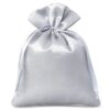 Saténové sáčky 6 x 8 cm - stříbrné Saténové sáčky