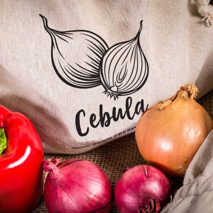 Pytle z imitovaného lnu na zeleninu (3 ks) a bavlněné tašky na nákupy (2 ks) (PL) Bavlněné pytlíky