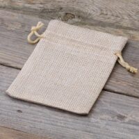 Jutové sáčky 10 x 13 cm - světlé přirozené Velikonoce