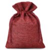 Jutové sáčky 13 x 18 cm - bordové Bordové sáčky