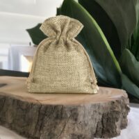 Jutové sáčky 8 x 10 cm - přirozené Sáčky na levanduli
