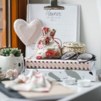 Pytlíky z imitovaného lnu 8 x 10 cm - přirozené / růže Baby Shower