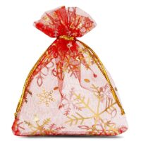 Organza tašky 10 x 13 cm - Vánoce Vánoční taška