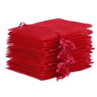 Organza tašky 10 x 13 cm - bordové Sv.Valentýn