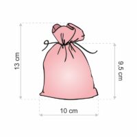 Organza tašky 10 x 13 cm - bordové Vánoční taška