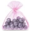 Organza tašky 10 x 13 cm - světlá růžové Růžové sáčky