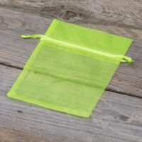 Organza tašky 10 x 13 cm - neonově zelené Velikonoce