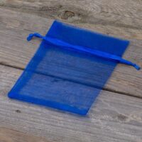 Organza tašky 10 x 13 cm - modré Vánoční taška