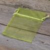 Organza tašky 11 x 14 cm - zelené Organza sáčky