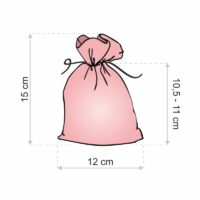 Organza tašky 12 x 15 cm - černé Střední sáčky
