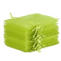 Organza tašky 13 x 18 cm - zelené Velikonoce