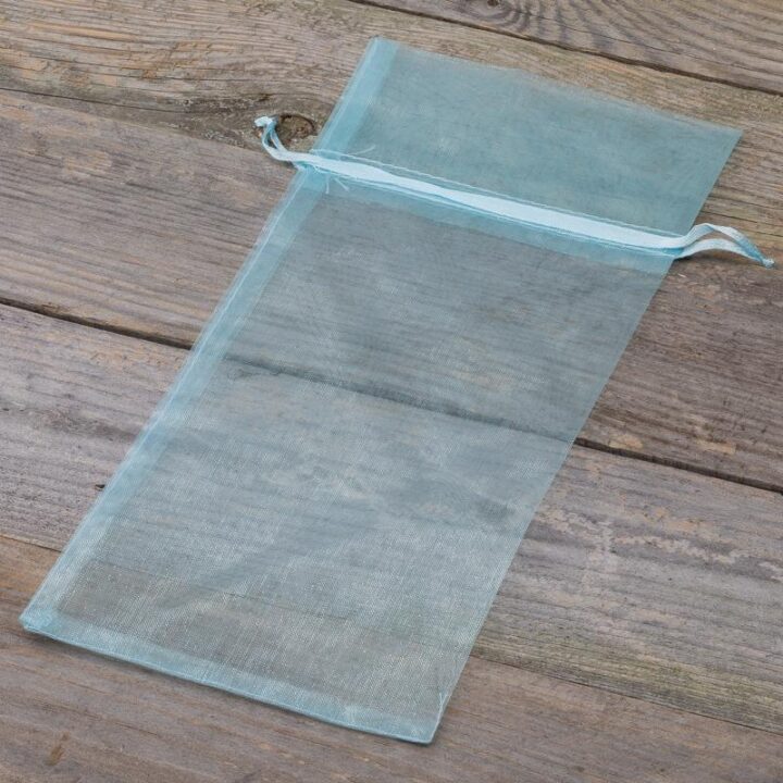 Organza tašky 13 x 27 cm - blankytné Sáčky na ovoce