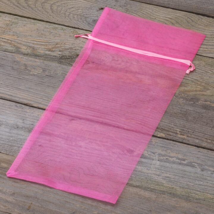 Organza tašky 15 x 33 cm - růžové Sv.Valentýn