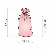 Organza tašky 16 x 37 cm - bíle Lifehack - chytré nápady