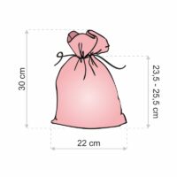 Organza pytle 22 x 30 cm - červené Sáčky na ovoce