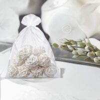Organza tašky 26 x 35 cm - bíle Sáčky na ovoce