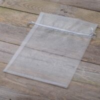 Organza tašky 30 x 40 cm - stříbrné Pytlíky s rychlým a snadným uzavíráním