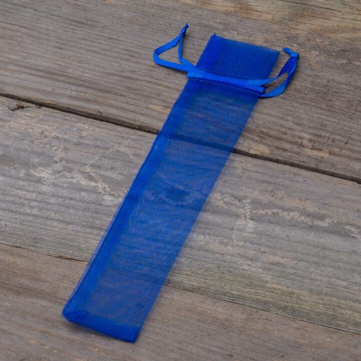 Organza tašky 3,5 x 19 cm - modré Velikonoce