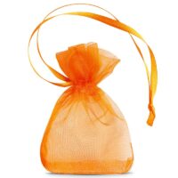 Organza tašky 7 x 9 cm (SDB) - oranžové Oranžové sáčky