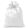 Saténové sáčky 12 x 15 cm - bíle Saténové sáčky