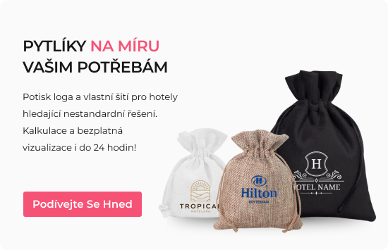 Sáčky přizpůsobené potřebám hotelu – personalizace Saketos