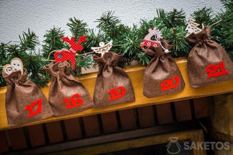 Adventní kalendář s vánoční výzdobou - inspirace pro adventní období