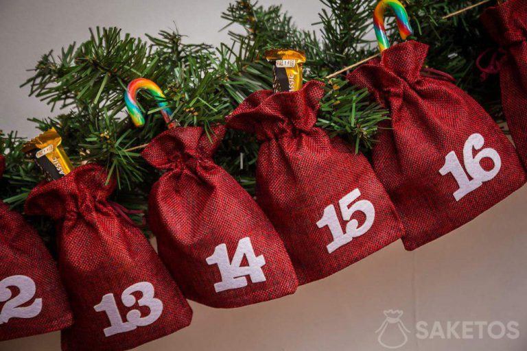 Sladkosti v jutových pytlích zpříjemní adventní období