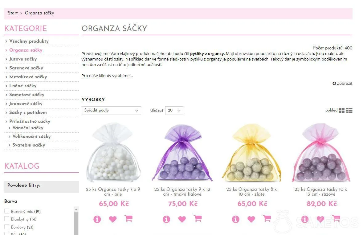 co je organza DIY