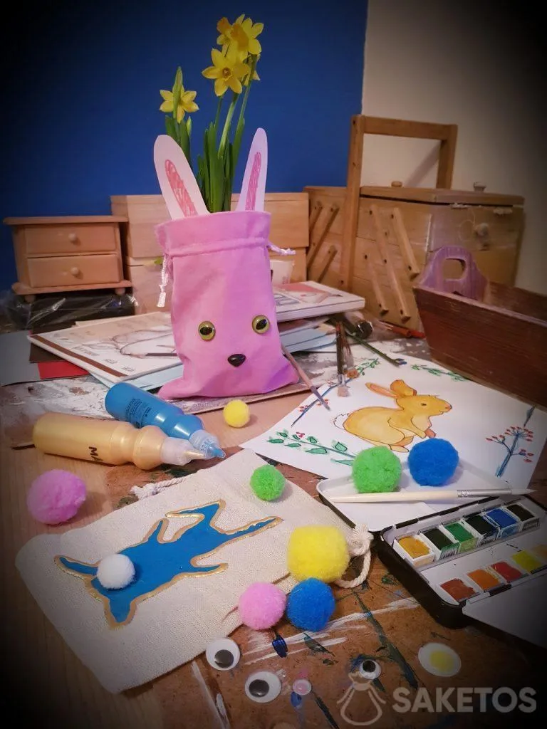 Kreativní s vaším dítětem - DIY tašky na Velikonoce